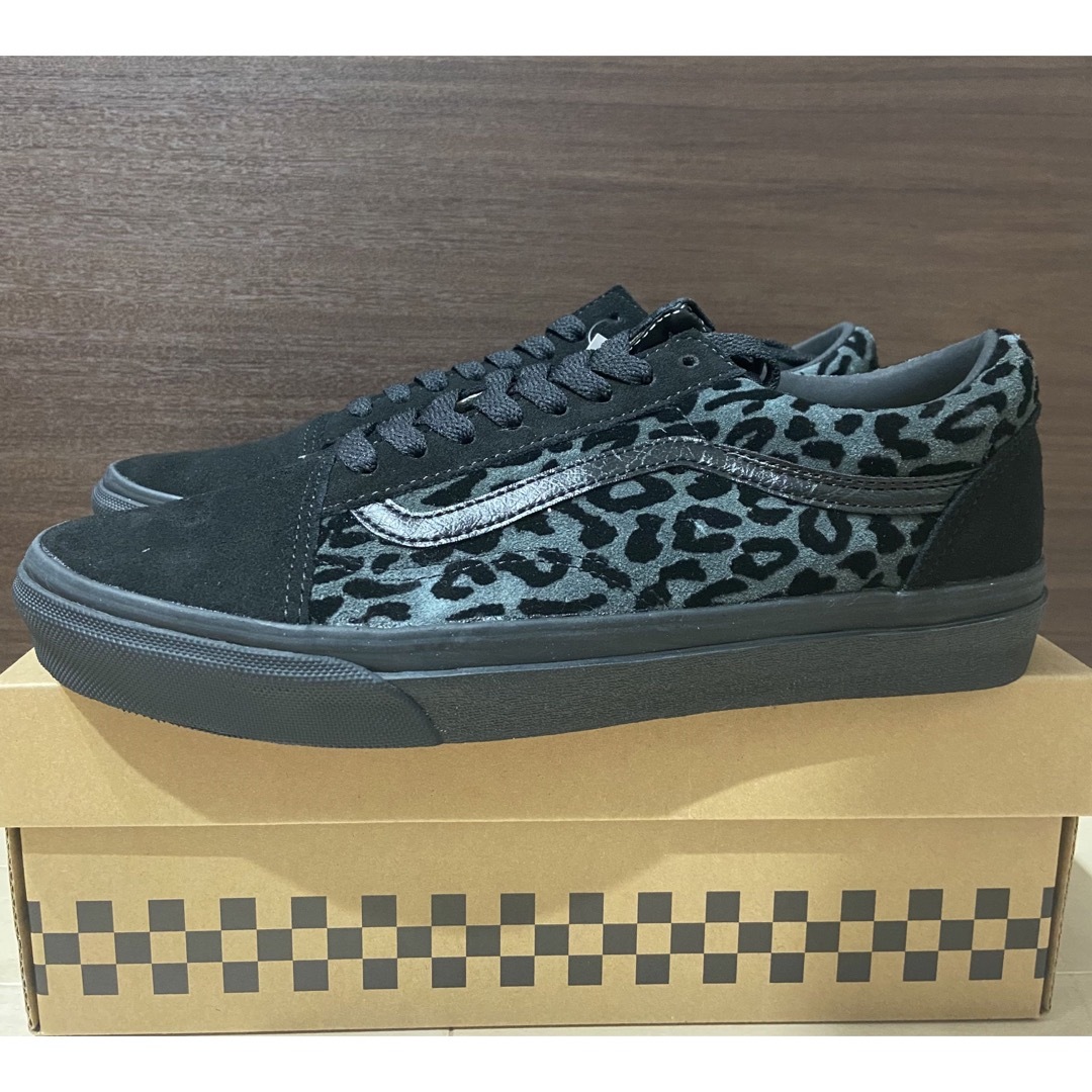 26.5cm 【VANS】オールドスクール  レオパード ×ブラック×グレー 1