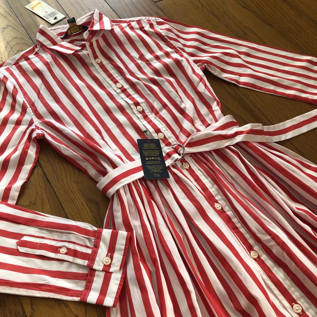 POLO RALPH LAUREN(ポロラルフローレン)のRalph Lauren新品定番シャツワンピース　150〜160 キッズ/ベビー/マタニティのキッズ服女の子用(90cm~)(ワンピース)の商品写真