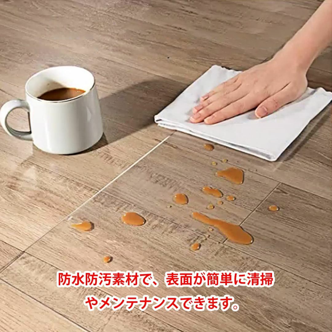 [福佳] チェアマット 120x90cm 滑り止めソフトタイプ 床保護マット 無