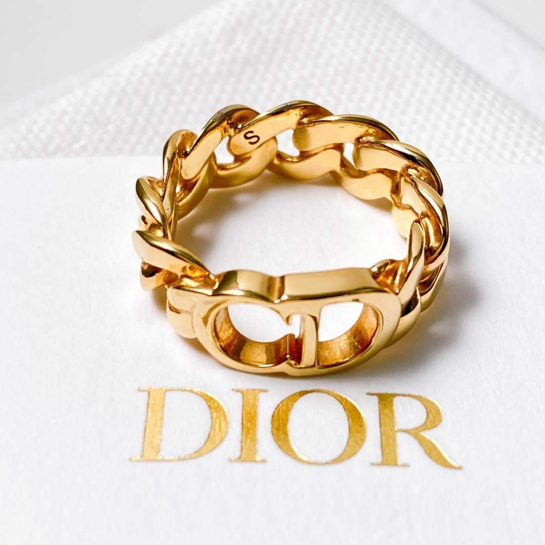 【美品】クリスチャン ディオール dior リング 指輪 ゴールド レディース