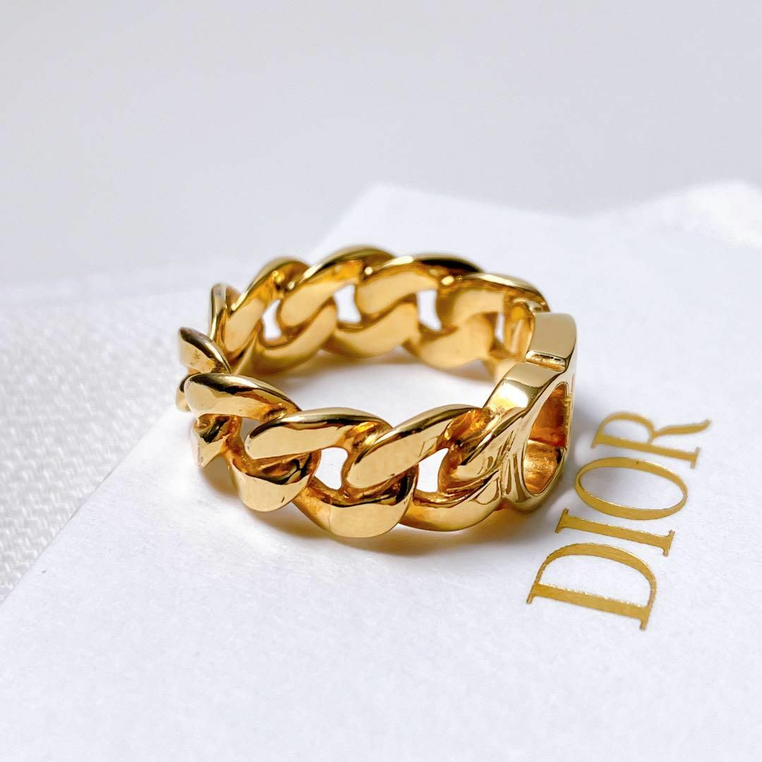 Christian Dior(クリスチャンディオール)の【美品】クリスチャン ディオール dior リング 指輪 ゴールド レディース レディースのアクセサリー(リング(指輪))の商品写真