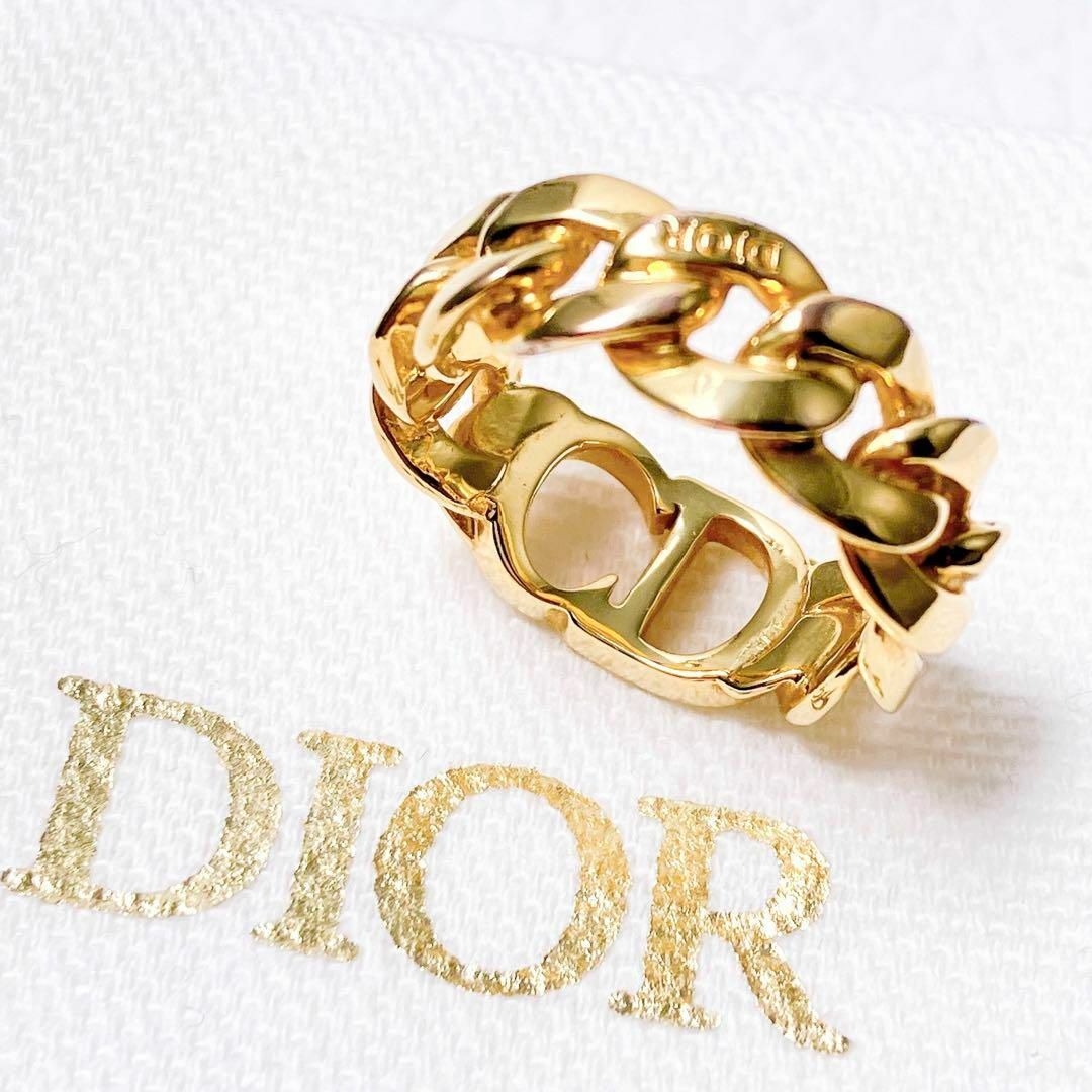 Christian Dior(クリスチャンディオール)の【美品】クリスチャン ディオール dior リング 指輪 ゴールド レディース レディースのアクセサリー(リング(指輪))の商品写真