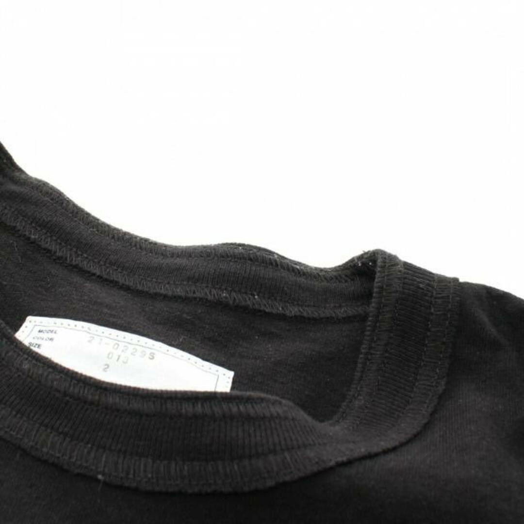 Sacai × Francois K world of echoes Tシャツ カットソー クルーネック 長袖 ブラック グリーン