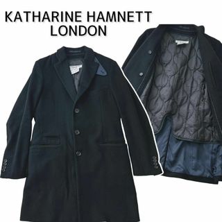 カシミヤ アンゴラ 冬物コート KATHARINE HAMNETT LONDON