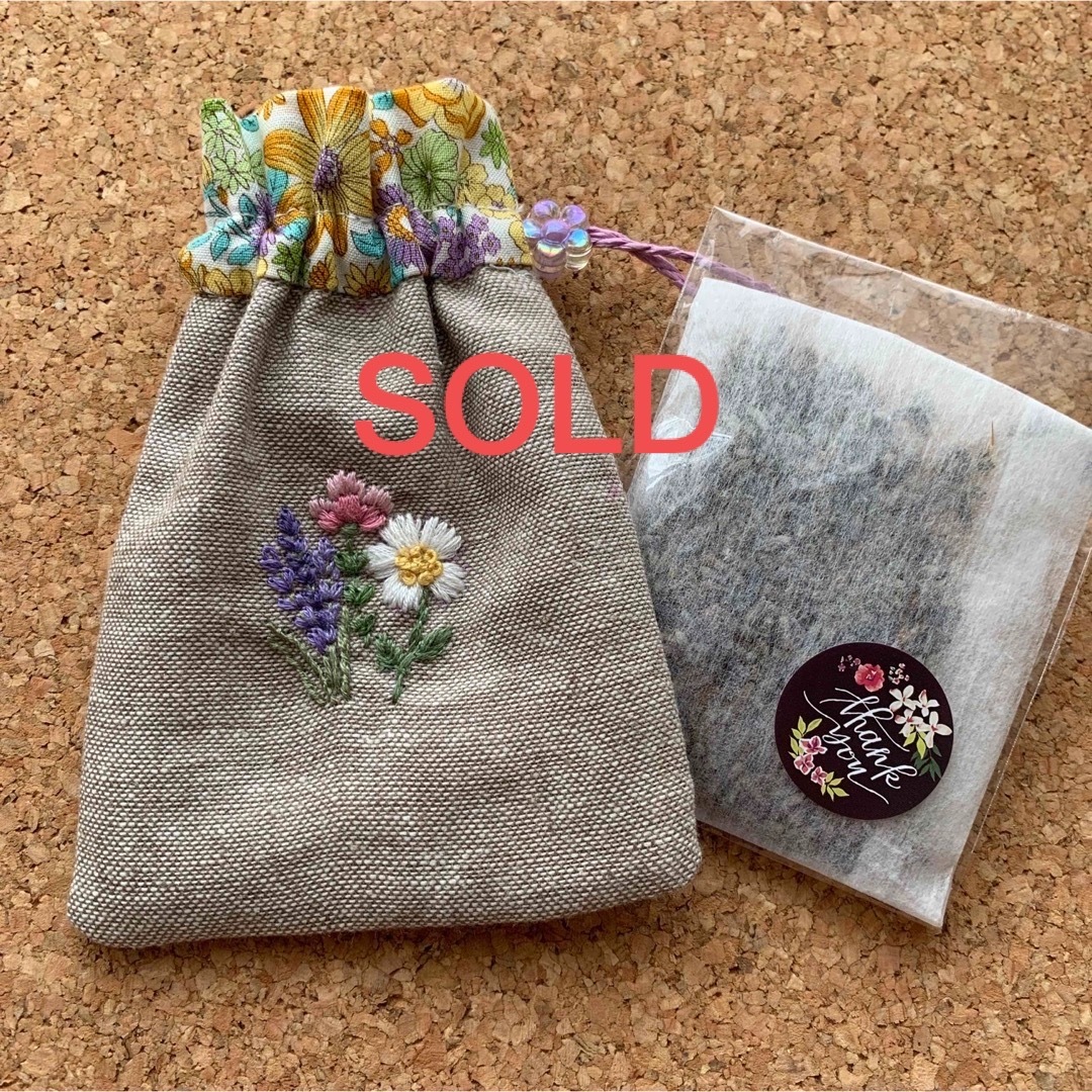 ラベンダーサシェ ポプリ 刺繍 通販