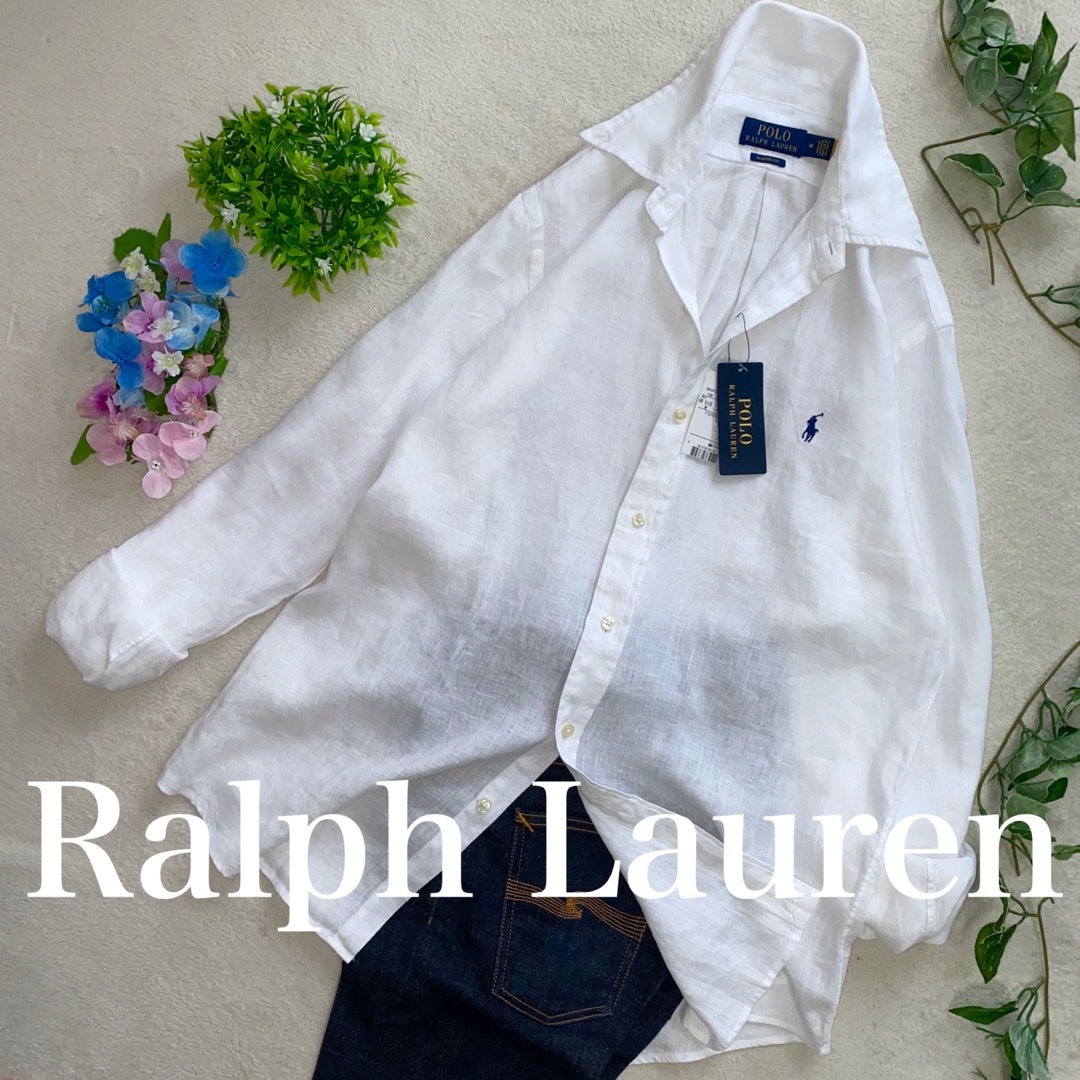 POLO RALPH LAUREN(ポロラルフローレン)の2点おまとめ　Ralph Lauren  XL位　長袖シャツ　リネンシャツ レディースのトップス(シャツ/ブラウス(長袖/七分))の商品写真