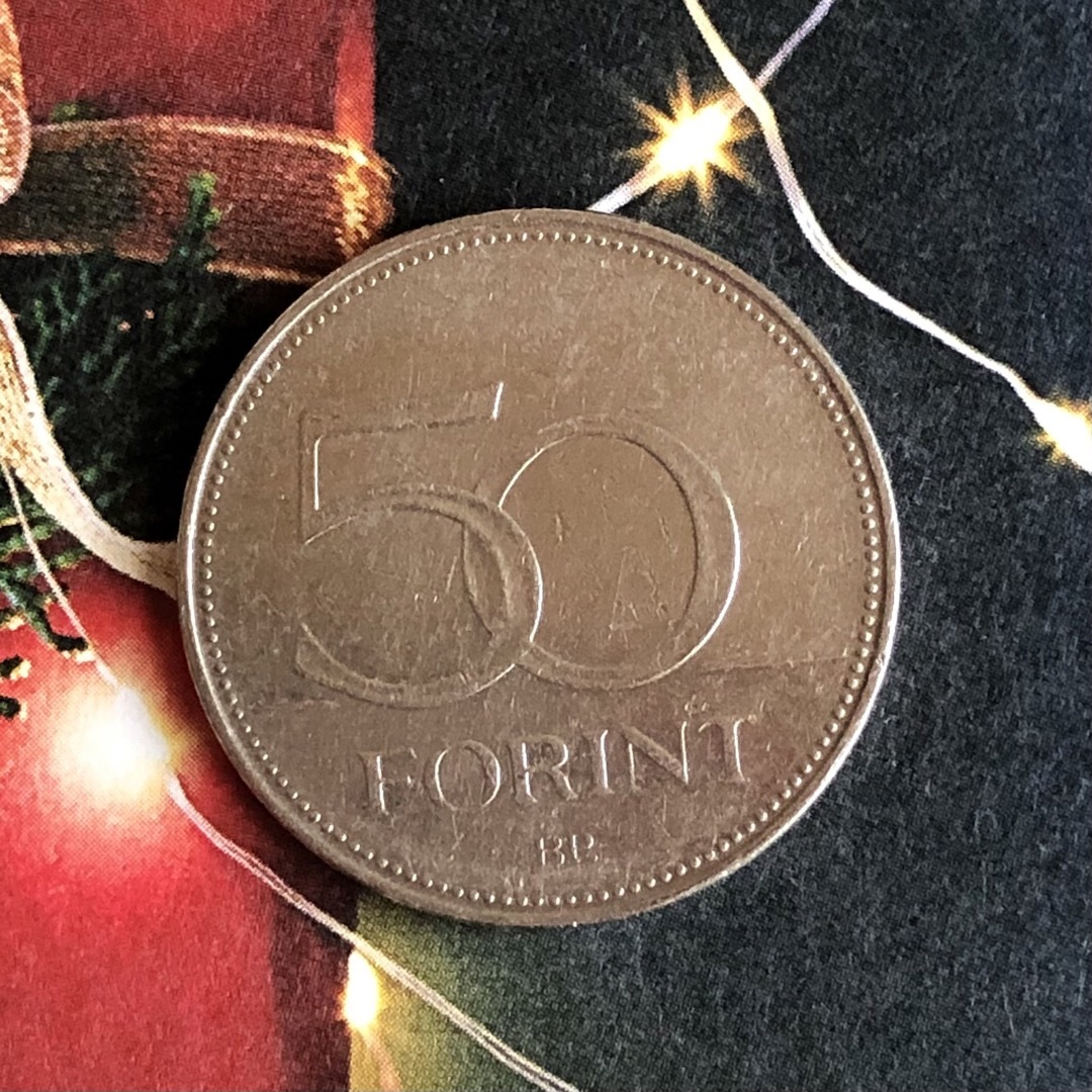 ハンガリー コイン   ( 50フォリント 2003 ) 2.7cm エンタメ/ホビーの美術品/アンティーク(貨幣)の商品写真