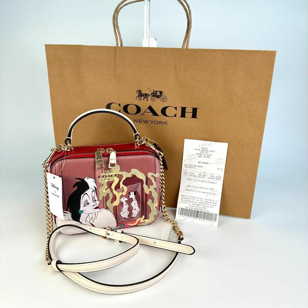 ハワイ購入 COACH コーチ ミニ ショルダー 2 WAYヴィランズ クルエラ | フリマアプリ ラクマ