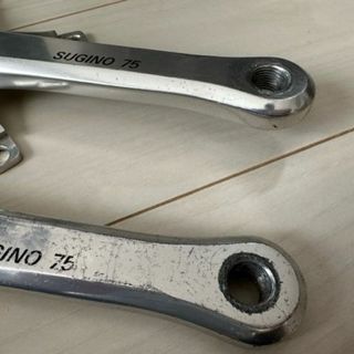 希少》sugino75 ピストクランク 165mm pcd144 旧ロゴの通販 by