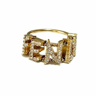 【約13号・希少】フェンディ FENDI レディース ロゴ リング 指輪