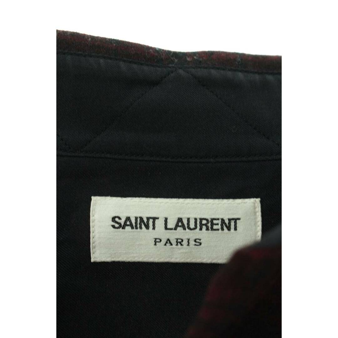 Saint Laurent(サンローラン)のサンローランパリ  326627 Y775F オーバーサイズチェック長袖シャツ  メンズ 37 メンズのトップス(シャツ)の商品写真