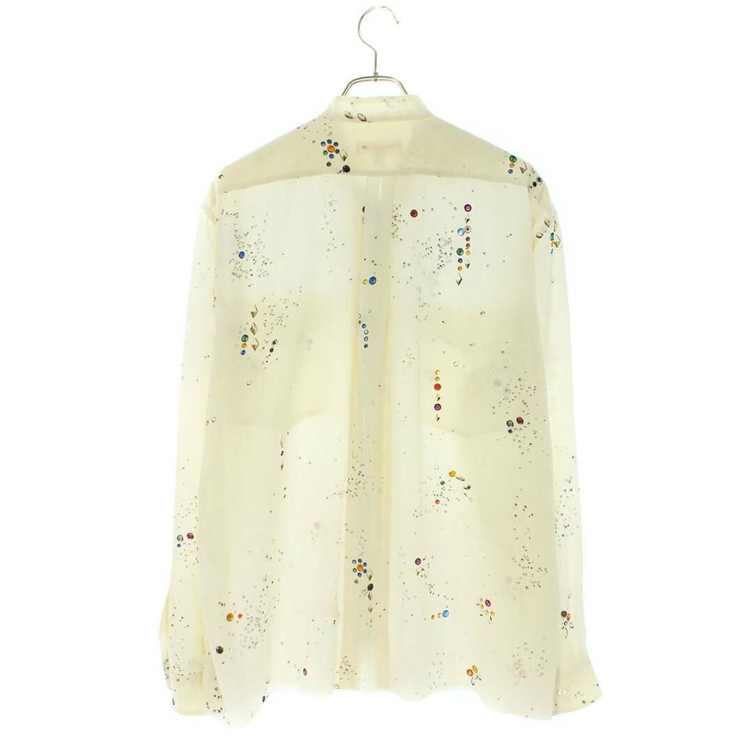 エムエーエスユー MASU  23SS   ZIP-UP GALAXY SILK SHIRT MMSS-SH0623 ジップアップギャラクシーシルク長袖シャツ  メンズ 46