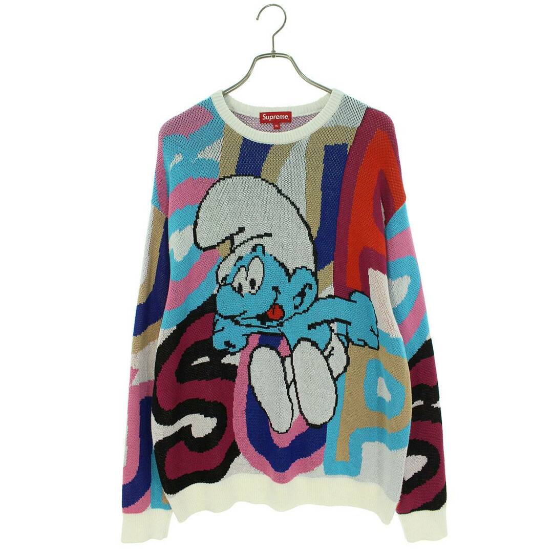 シュプリーム■20AW Smurfs Sweaterスマーフニットセーター