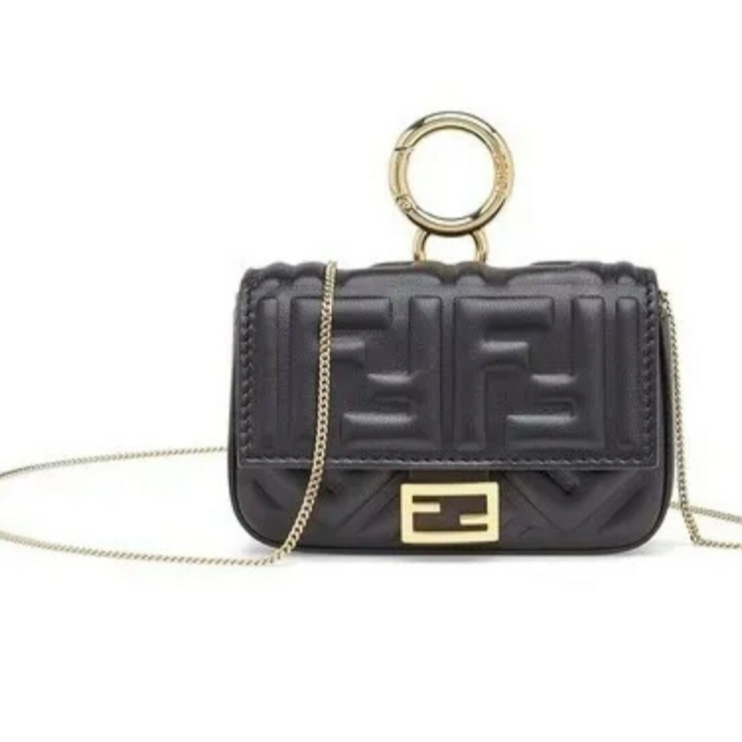 新品未使用品★FENDI★ナノバゲットチャーム ブラック