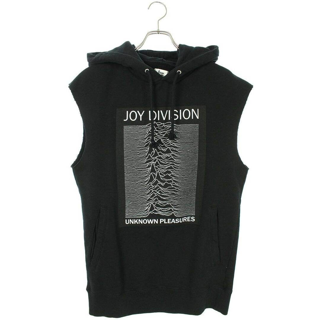 ラグスマックレガー Rags McGREGOR ×stie-lo  NO SLEEVE SWEAT SHIRTS JOY DIVIDSON  211726103 ノースリーブジョイディビジョンプリントパーカー  メンズ M