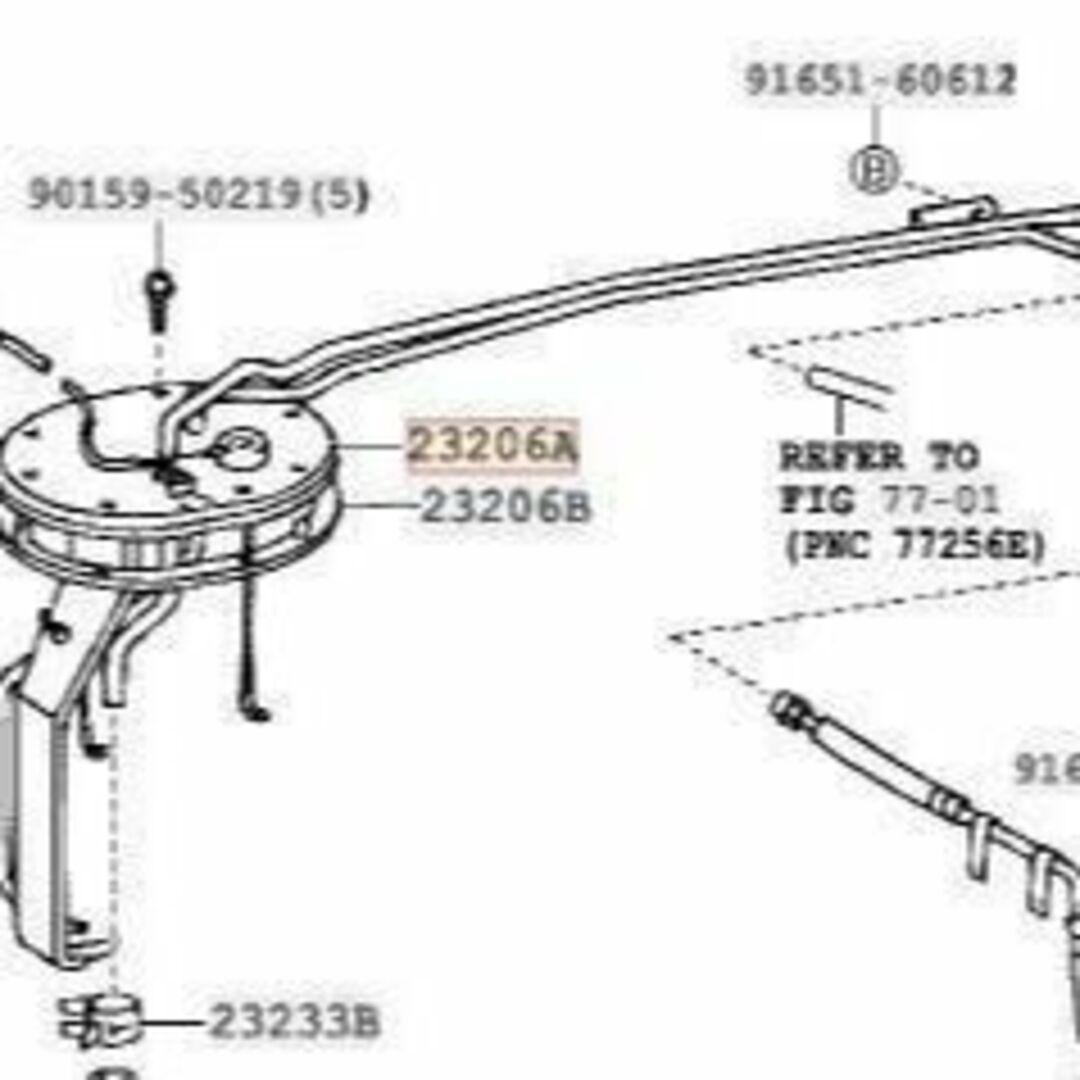 トヨタ 純正 新品未使用 MR2 フューエルポンプ ブラケット