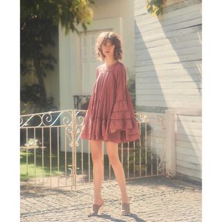 ロザリームーン(Rosary moon)のROSARY MOON Ladder race Tunic チュニックドレス(チュニック)