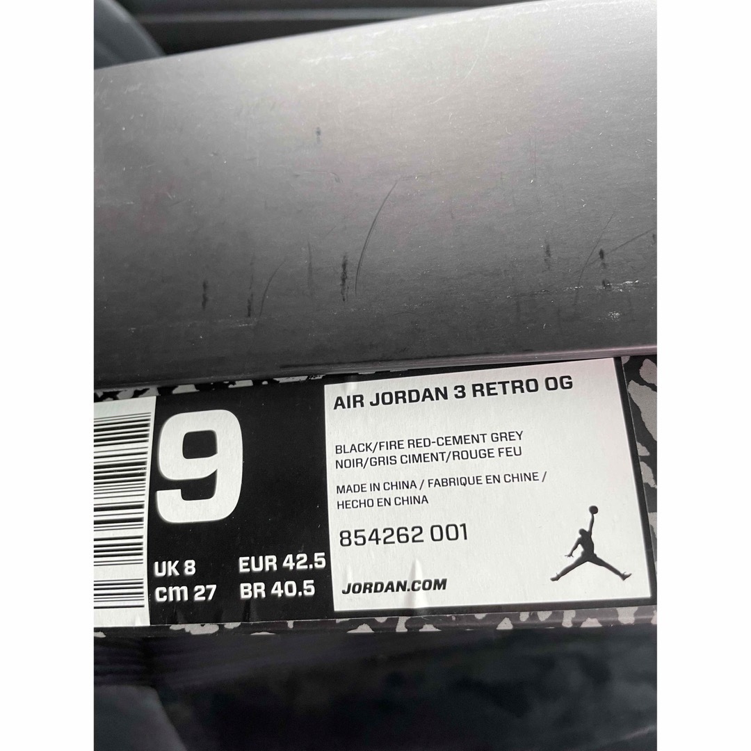Nike Air Jordan 3 Retro OG "Black Cement メンズの靴/シューズ(スニーカー)の商品写真