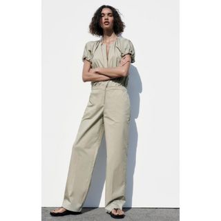 ザラ(ZARA)のZARAボリュームジャンプスーツ   banbi様専用です(オールインワン)