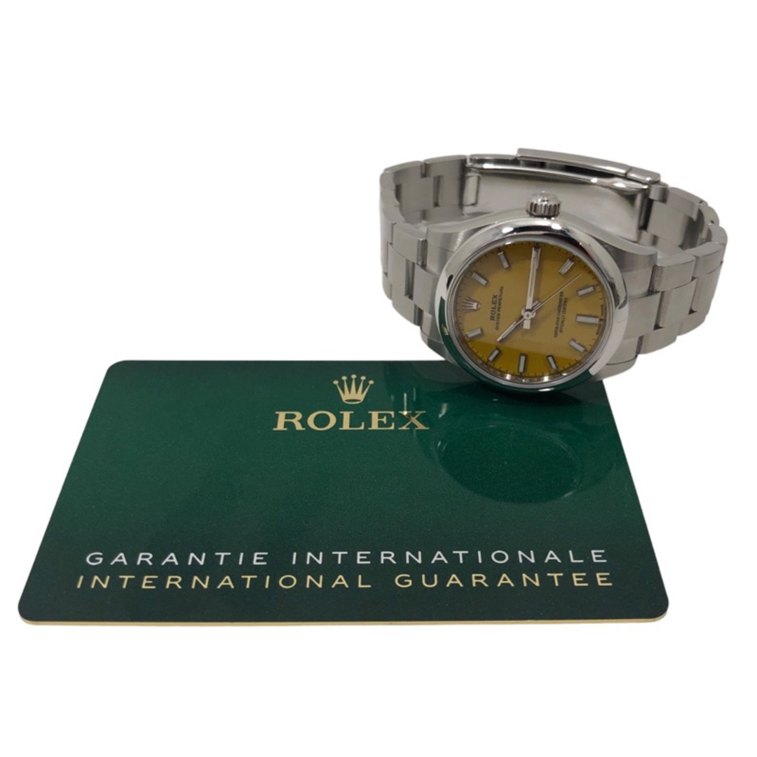 ロレックス ROLEX オイスターパーペチュアル 31 277200  イエロー SS 自動巻き レディース 腕時計
