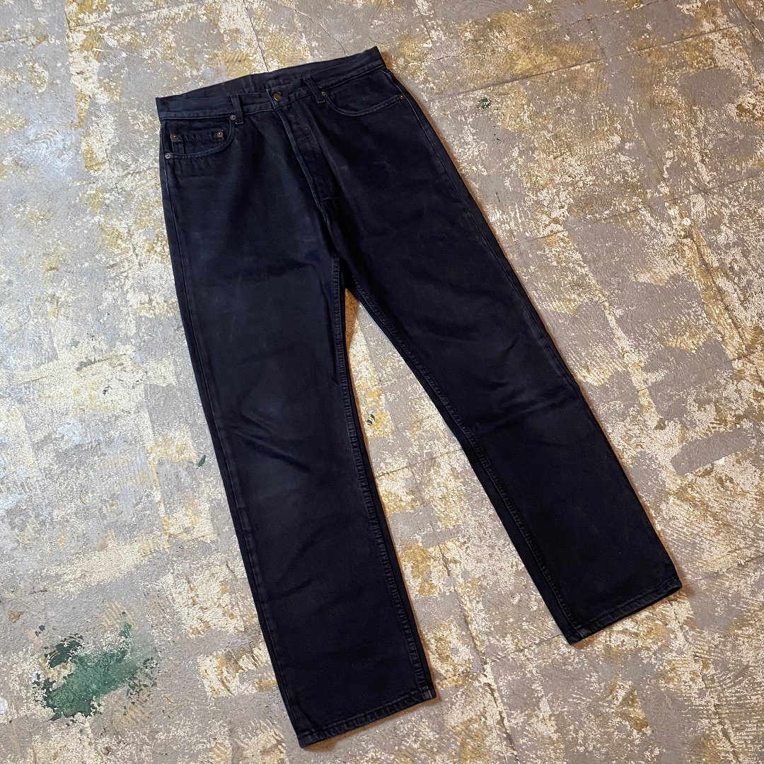 【Levi's】90sリーバイス501 後染めブラック 黒 USA製 black