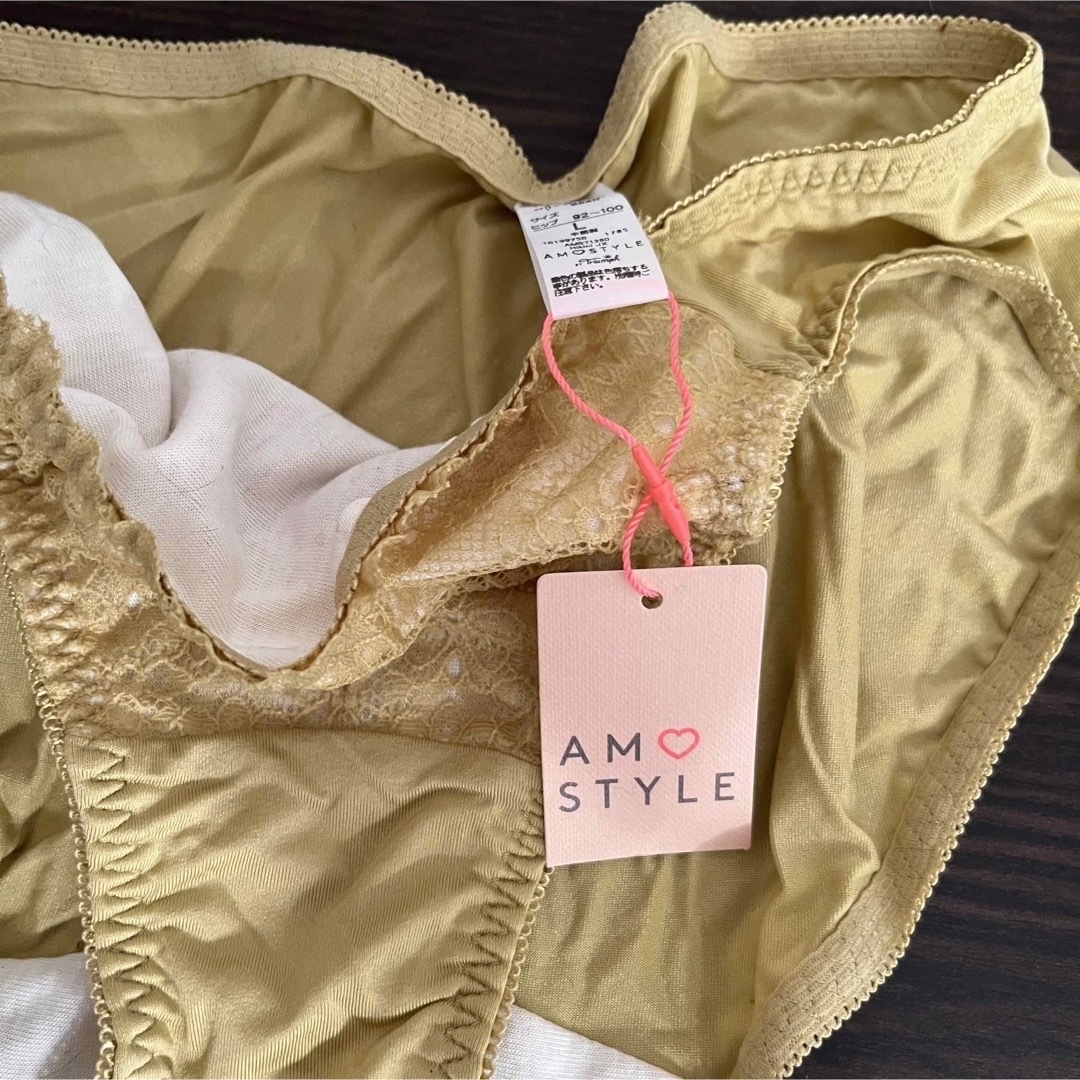 AMO'S STYLE(アモスタイル)のアモスタイル　デイジーシャワー夢みるブラノンワイヤー　ブラ＆ショーツセット レディースの下着/アンダーウェア(ブラ&ショーツセット)の商品写真