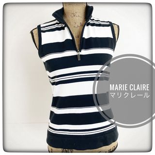 マリクレール(Marie Claire)のmarie claire マリクレールスポーツ　ゴルフウェア　綿　ノースリーブ(シャツ/ブラウス(半袖/袖なし))