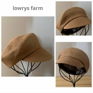 LOWRYS FARM - lowrys farm 麦わら帽子 キャスケット 夏