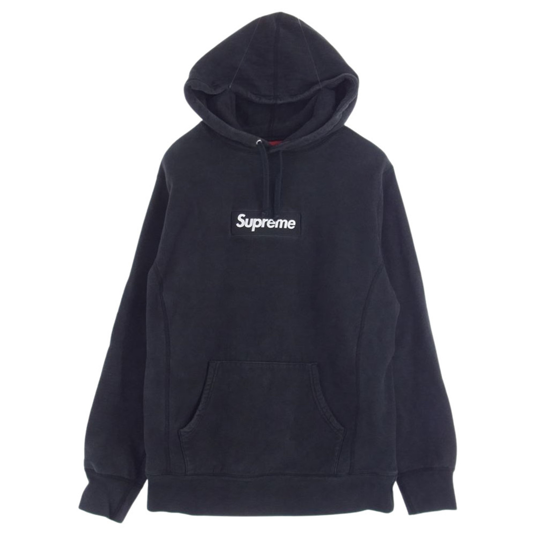 Supreme シュプリーム パーカー 16AW Box Logo Hooded Sweatshirt ボックス ロゴ フーデッド スウェット シャツ プルオーバーパーカー ブラック系 L