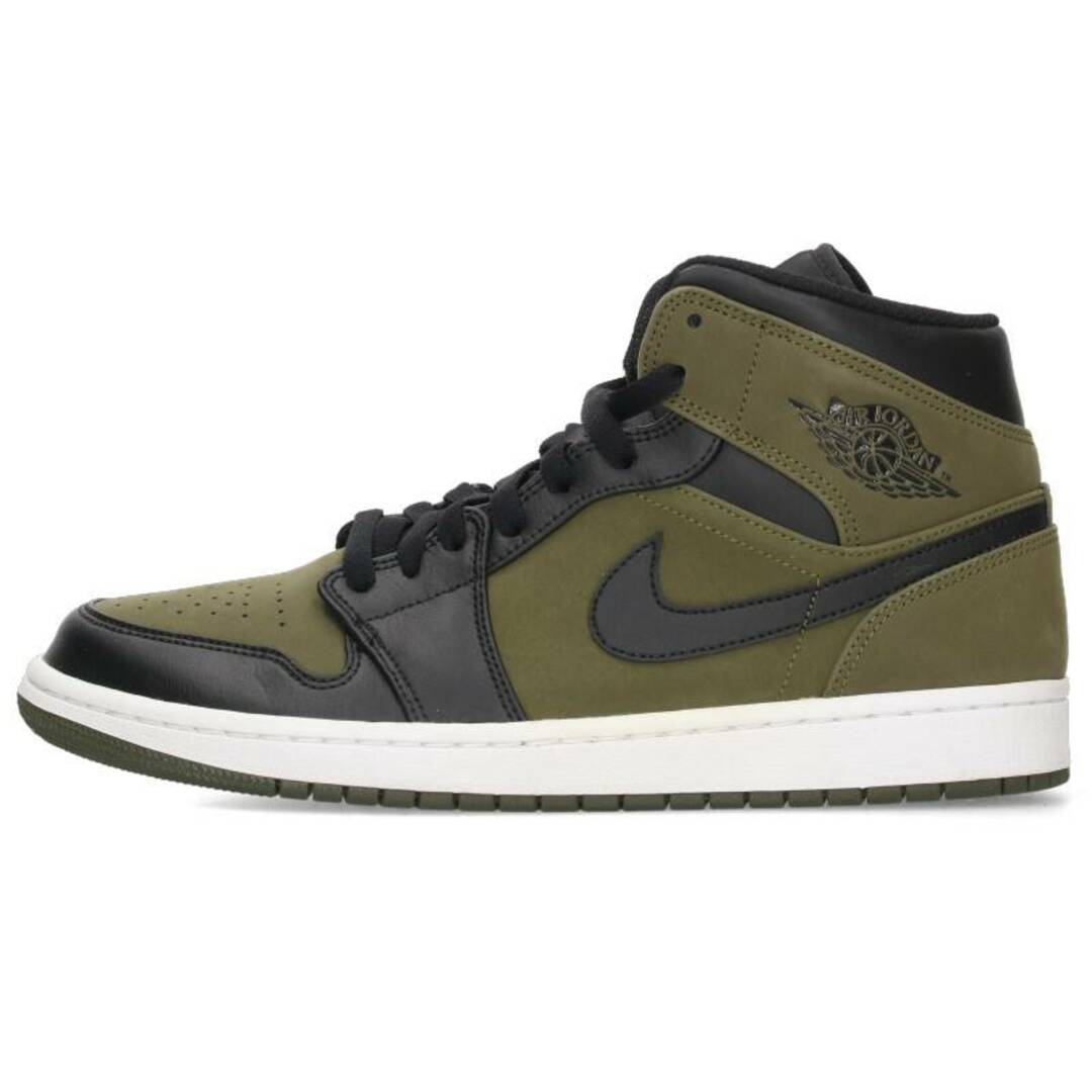 ナイキ  AIR JORDAN 1 MID OLIVE CANVAS 554724-301 エアジョーダン1ミッドオリーブキャンバススニーカー  メンズ 27.5cm