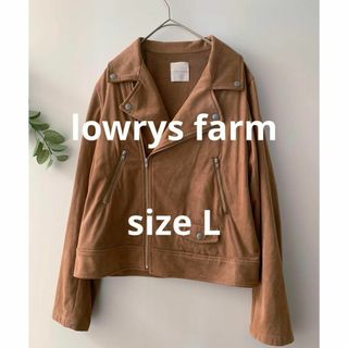 ローリーズファーム(LOWRYS FARM)のlowrys farm スウェードライダーズジャケット(ライダースジャケット)