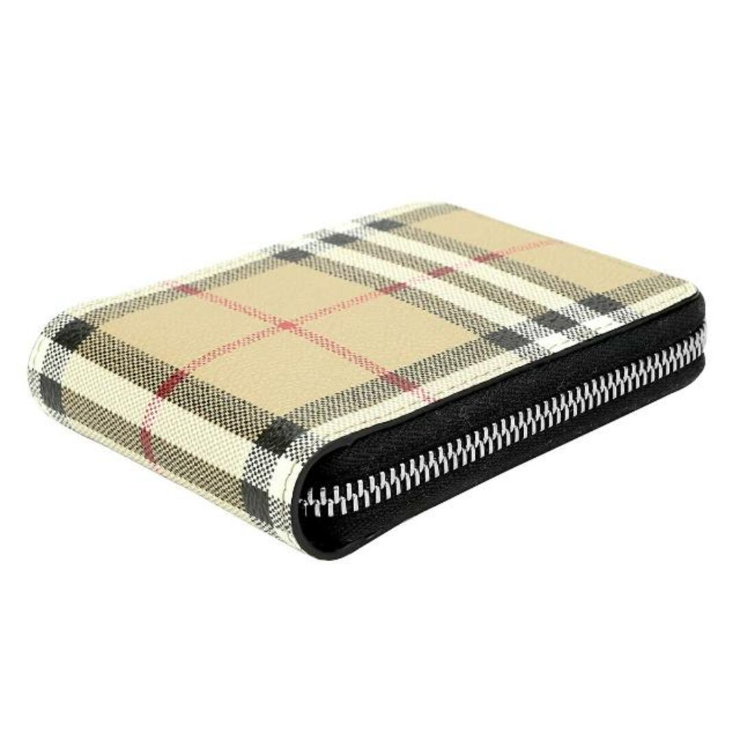 BURBERRY(バーバリー)の新品 バーバリー BURBERRY 2つ折り財布 ラウンドジップウォレット アーカイブベージュ レディースのファッション小物(財布)の商品写真