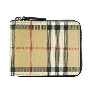 バーバリー(BURBERRY)の新品 バーバリー BURBERRY 2つ折り財布 ラウンドジップウォレット アーカイブベージュ(財布)