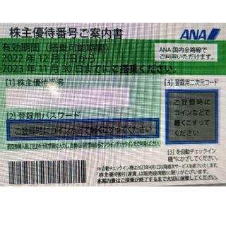 ANA 株主優待 チケット(航空券)