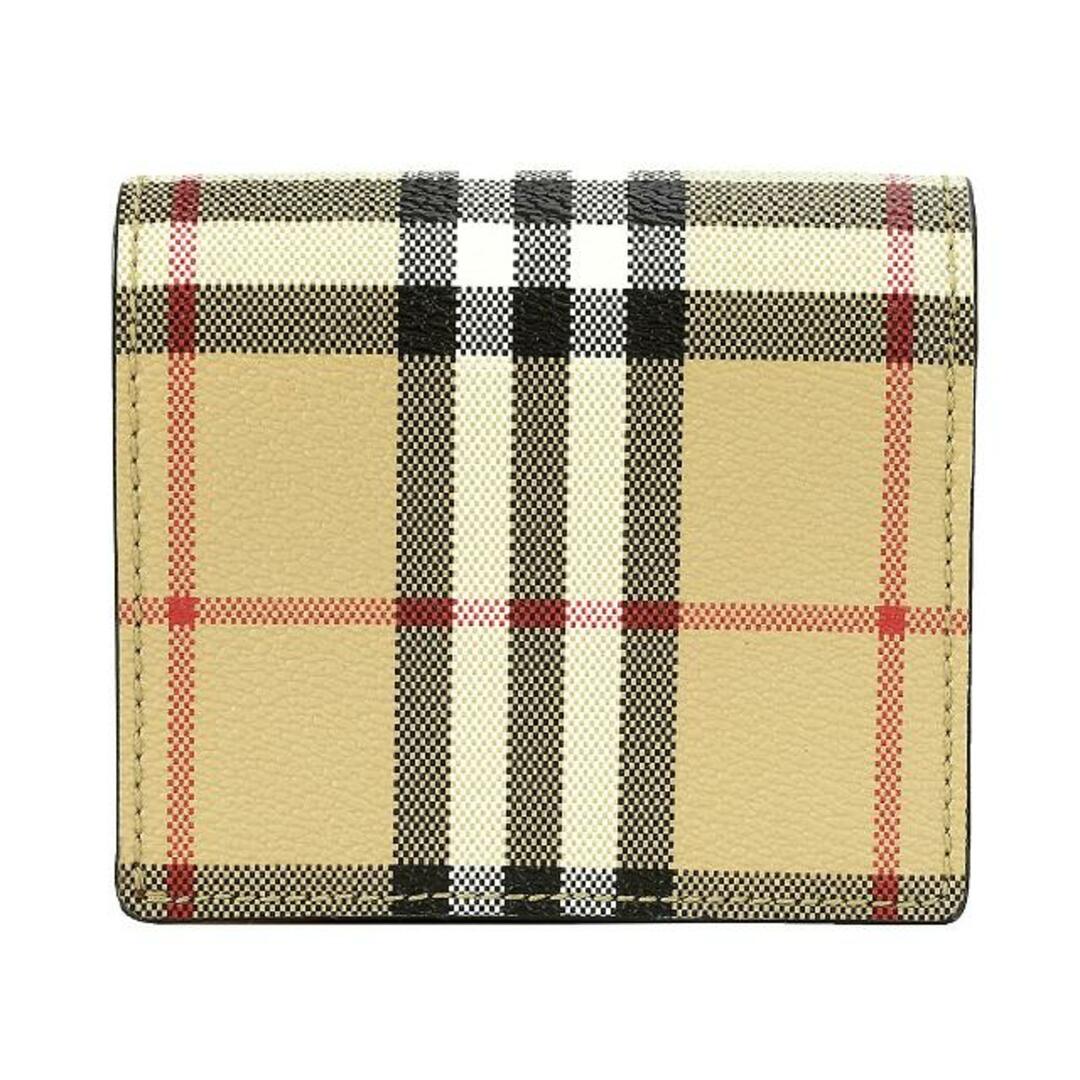 新品 バーバリー BURBERRY 2つ折り財布 スモール フォールディングウォレット アーカイブベージュ