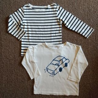 ユニクロ(UNIQLO)の100/UNIQLO&ZARA/ロングTシャツ２枚セット(Tシャツ/カットソー)