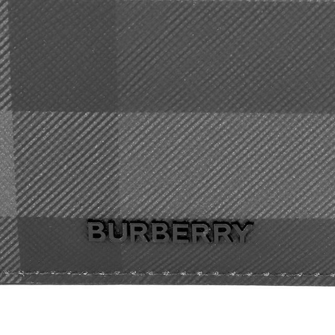 新品 バーバリー BURBERRY 2つ折り財布 バイフォールド コインウォレット チャコール