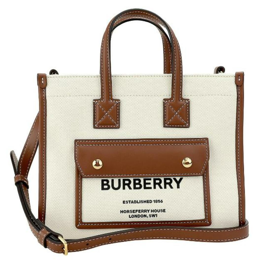 新品 バーバリー BURBERRY ショルダーバッグ MINI FREYA TOTE ナチュラル/タンのサムネイル