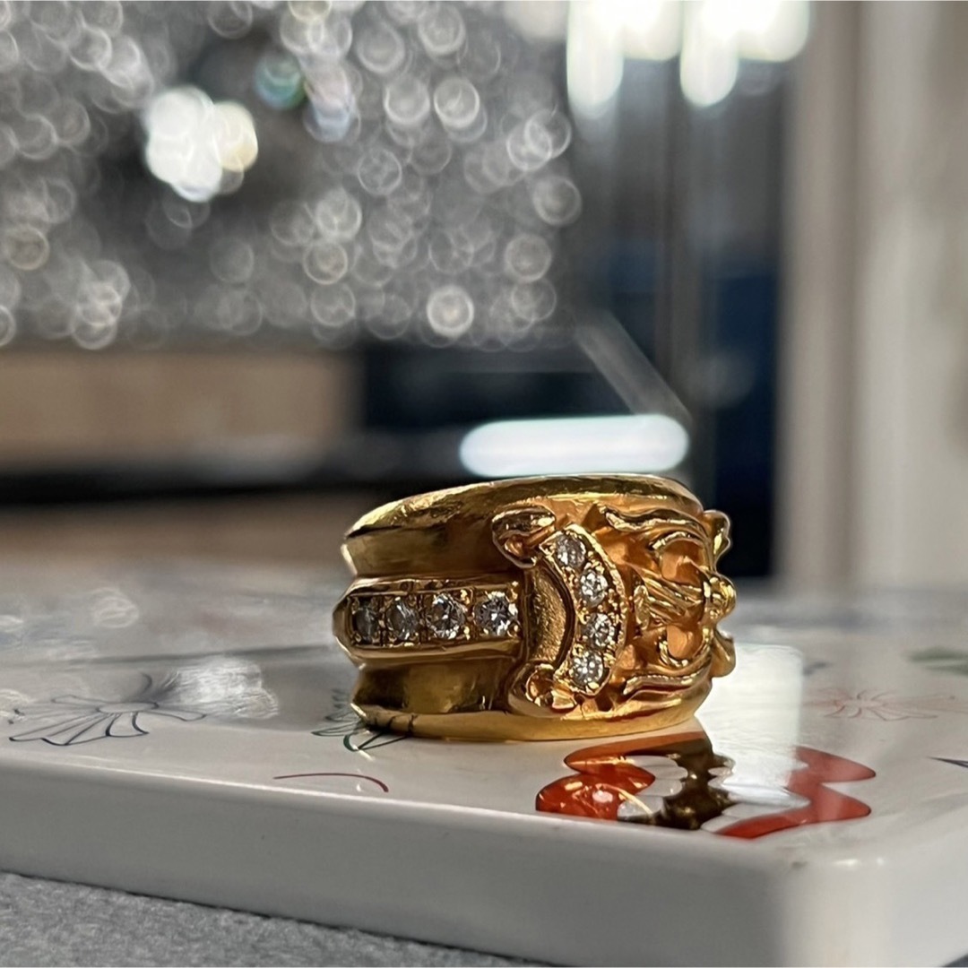 激レア クロムハーツ 22k パヴェダイヤ ダガーリング ゴールド 指輪 ダガー 激レア クロムハーツ 22k パヴェダイヤ ダガーリング ゴールド 指輪 ダガー