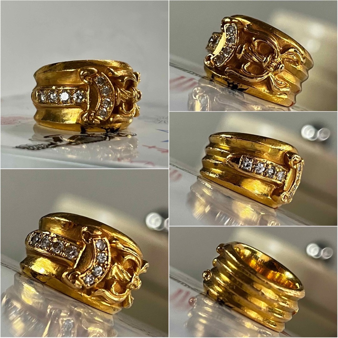Chrome Hearts(クロムハーツ)の激レア　クロムハーツ　22k パヴェダイヤ　ダガーリング　ゴールド　指輪　ダガー メンズのアクセサリー(リング(指輪))の商品写真