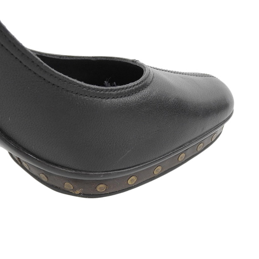 Gucci(グッチ)の美品 グッチ GUCCI インターロッキング GG レザー ハイヒール ブラック 黒 size34 1/2C Y01335 レディースの靴/シューズ(ハイヒール/パンプス)の商品写真