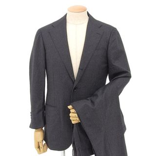 美品 サルトリアリング Sartoria Ring ウール シングル ストライプ スーツ 段返り 3つボタン メンズ ダークグレー size50 Y01231(その他)