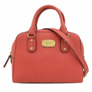 マイケルコース(Michael Kors)の美品 マイケルコース MICHAEL KORS レザー ショルダー ハンドバッグ 2Way 赤 レッド Y01352(ハンドバッグ)