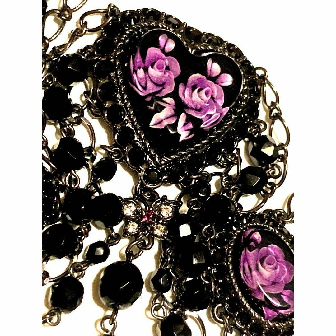 アナスイ ANNA SUI 蝶々 バラ ネックレス