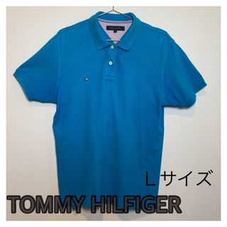 トミーヒルフィガー(TOMMY HILFIGER)のTOMMY HILFIGERトミーフィルフィガー　半袖ポロシャツ　Ｌサイズ(ポロシャツ)