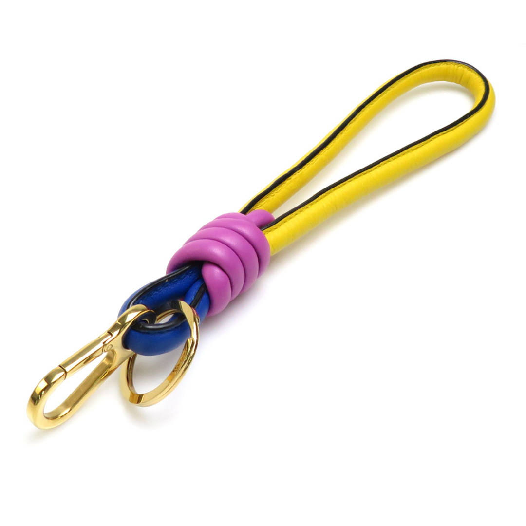 LOEWE - ロエベ LOEWE チャーム キーリング レザー/メタル イエロー