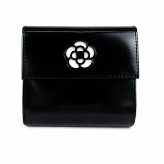 クレイサス(CLATHAS)のクレイサス 二つ折り財布 未使用 訳あり カメリア 小銭入れあり ブランド 黒/白 レディース ブラック CLATHAS(財布)