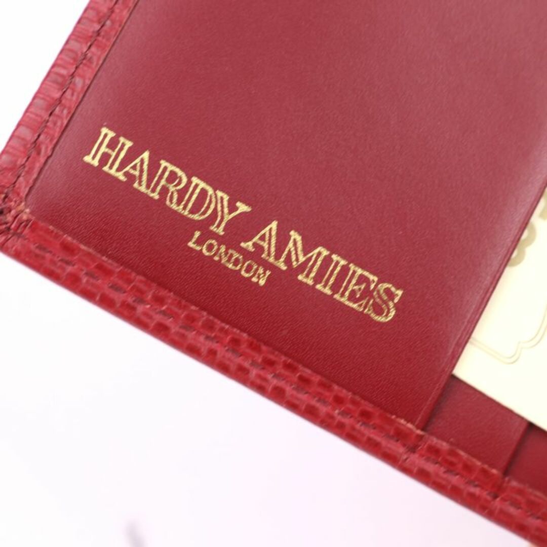 HARDY AMIES(ハーディエイミス)のハーディエイミス 二つ折り財布 未使用 小銭入れあり ブランド ウォレット レディース レッド Hardy Amies レディースのファッション小物(財布)の商品写真