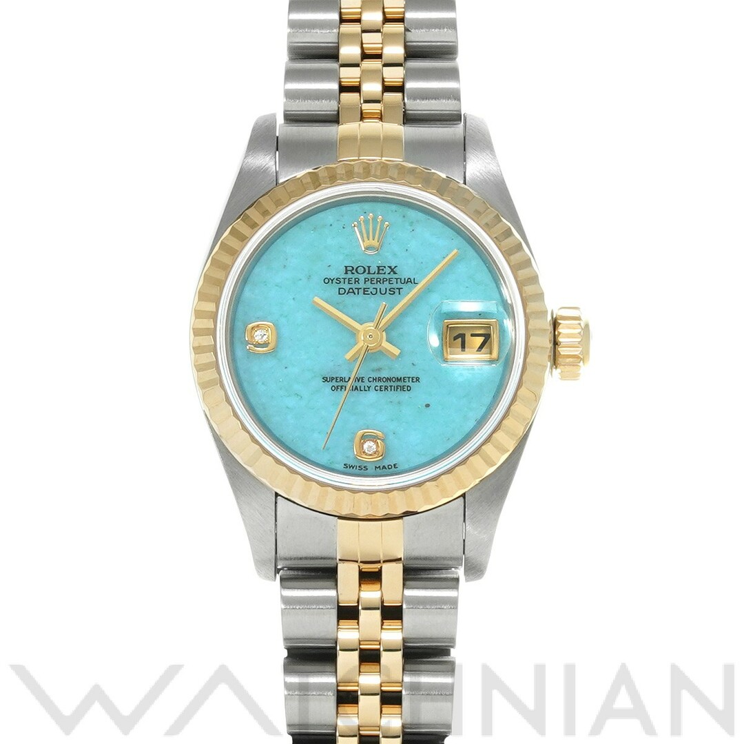 ロレックス ROLEX 79173 2BR Y番(2003年頃製造) ブルージェダイト /ダイヤモンド レディース 腕時計