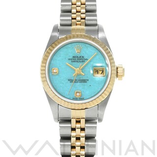 ロレックス(ROLEX)の中古 ロレックス ROLEX 79173 2BR Y番(2003年頃製造) ブルージェダイト /ダイヤモンド レディース 腕時計(腕時計)